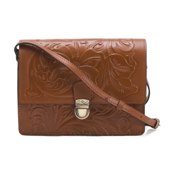 Patricia Nash Handbags - PATRICIA NASH Leather Laurentina Medium Multi Compartment Crossbody